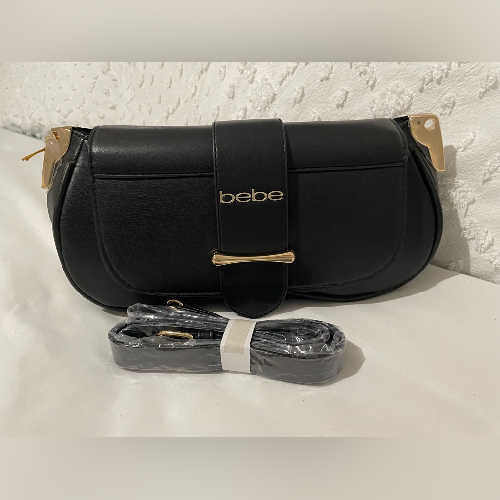 Bebe Black Crossbody Bag